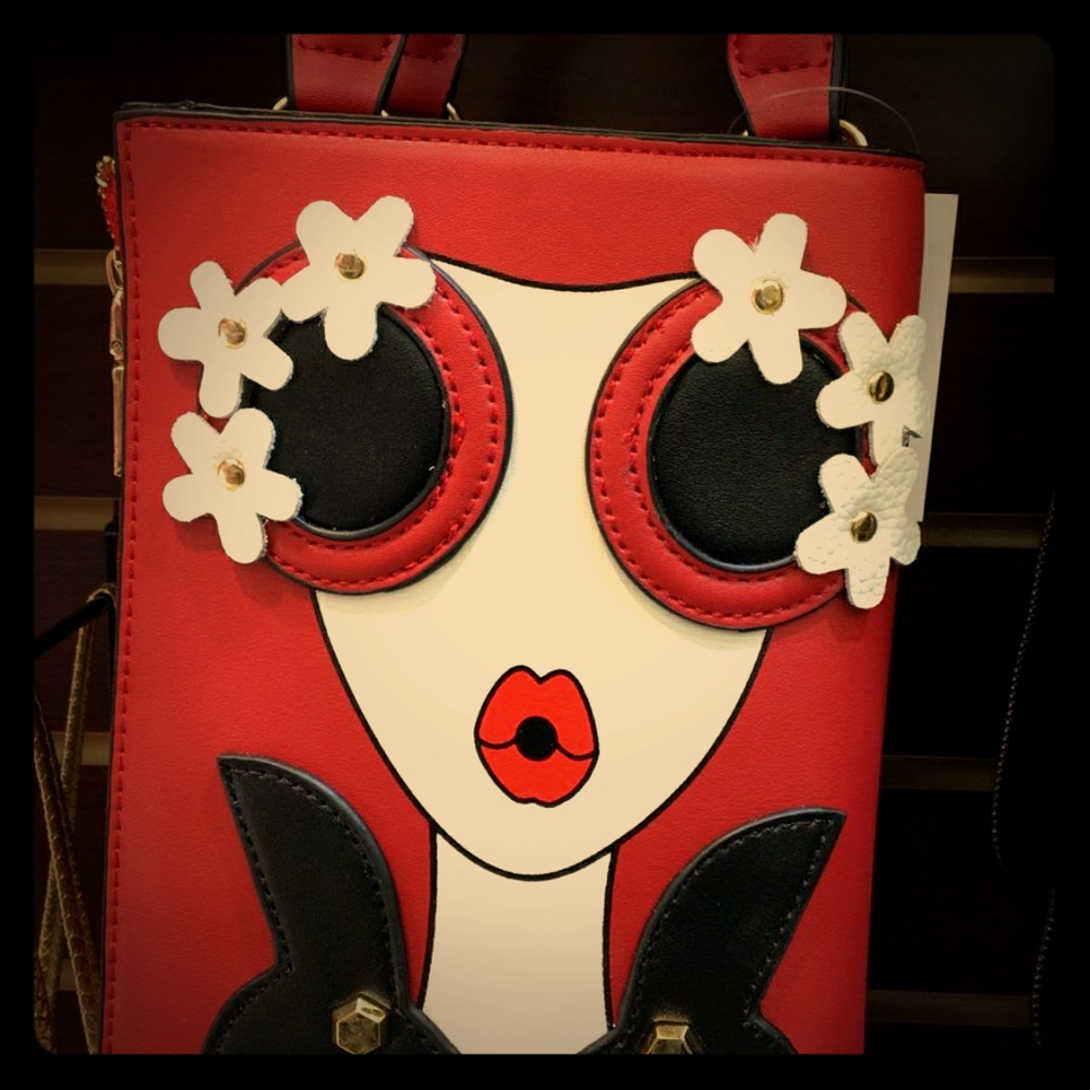 Crossbody red purse